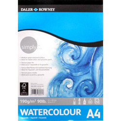 ΜΠΛΟΚ ΑΚΟΥΑΡΕΛΑΣ DALER ROWNEY A4 190gr.12φ.SIMPLY PAD
