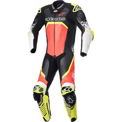 Alpinestars GP Tech V4 Ανδρική Δερμάτινη Φόρμα Αναβάτη Μοτοσυκλέτας Black/Red/Yellow FluoΚωδικός: AS3156822135552
