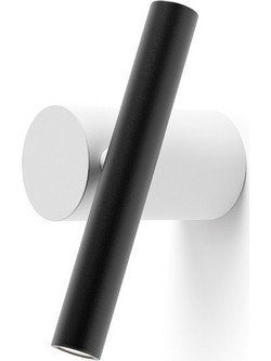 LUCEPLAN Luceplan Doi White/Black Σποτ Οροφής Τοίχου - Κινούμενα LED (1A050ADW0035)