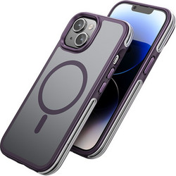 Hoco Flexible Airbag Anti-Fall Series MagSafe Back Cover Purple (iPhone 15 Plus)