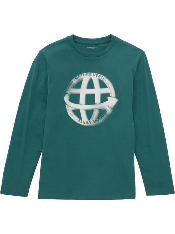 Tom Tailor Παιδικό T-Shirt Μακρυμάνικο Κυπαρισσί 1037979-14171