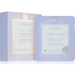 Foreo Youth Junkie UFO Activated Κρεμώδης Μάσκα Προσώπου για Αντιγήρανση με Κολλαγόνο & Πεπτίδια 7x6gr