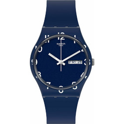 Swatch Over Blue Ανδρικό Ρολόι με Μπλε Καουτσούκ Λουράκι GN726