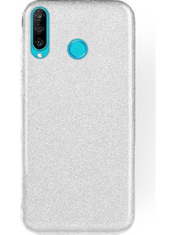 Θήκη Huawei P30 Lite Forcell Glitter Shine Cover Hard Case -Silver