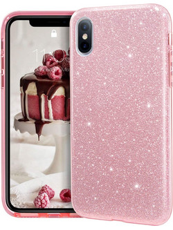 Θήκη iPhone XS Max Forcell Glitter Shine Cover Hard Case -Ροζ Χρυσό