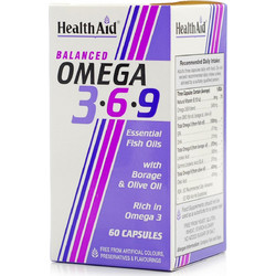 Health Aid Omega 3-6-9 Ιχθυέλαιο & Ελαιόλαδο 60 Κάψουλες