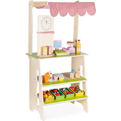Navaris Wooden Play Shop / Supermarket Stall for Kids - Ξύλινο Παιχνίδι Σούπερ Μάρκετ / Παντοπωλείο για Παιδιά (56459.01)