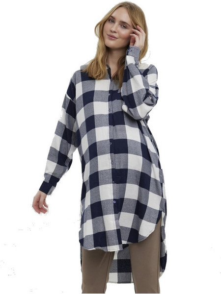 Πουκαμίσα εγκυμοσύνης oversize καρό 20019398 Vero Moda