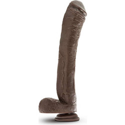 Blush Dr. Skin Mr. Ed Ρεαλιστικό Dildo με Βεντούζα & Όρχεις 33cm Chocolate
