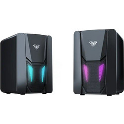 Aula N-108 Ηχεία Υπολογιστή 2.0 6W με RGB Φωτισμό Black