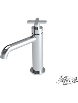 Μπαταρία Νιπτήρα με Βαλβίδα Clic-Clac Εlle Cross La Torre Chrome