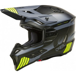 Oneal EX-SRS Hitch V.24 Black / Grey / Neon Yellow Κράνος Μηχανής