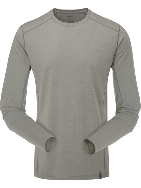 Rab Syncrino Base LS Tee Men's Stone S Stone