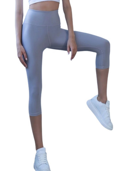 Lismina Capri Leggings Γυναικείο Κολάν Capri Γκρι