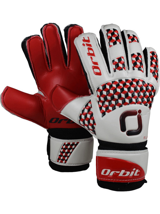 Γάντια τερματοφύλακα Orbit Flash Junior Λευκά Κόκκινα ORB-350-BL