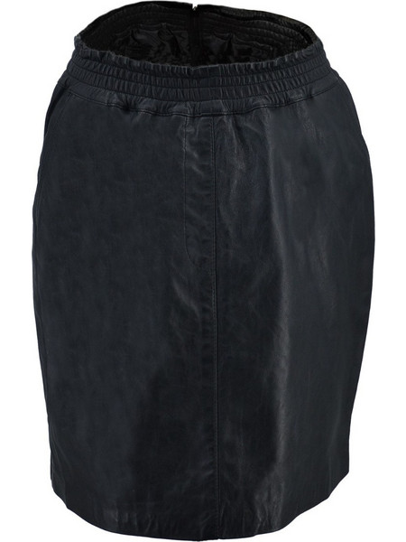 Leather 100 Φούστα Δερματίνη Μαύρη 37-W-SKIRT-1