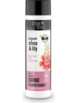 Natura Siberica Organic Shop Shea & Lily Φυτικό Conditioner για Προστασία Χρώματος για Βαμμένα Μαλλιά 280ml
