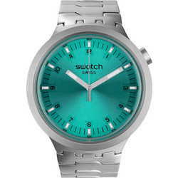 Swatch Big Bold Ανδρικό Ρολόι με Ασημί Μεταλλικό Μπρασελέ SB07S100G