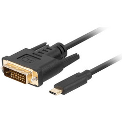 Lanberg USB 0.5m Cable USB-C male - DVI-D male Μαύρο 0.5m(CA-CMDV-10CU-0005-BK)