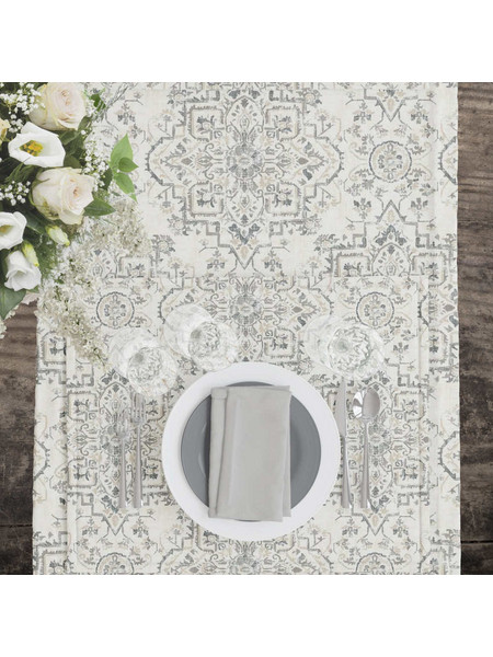 Τραβέρσα Venus Γκρι 50 x 180 cm 50% Βαμβάκι - 50% Polyester Γκρι BOREA