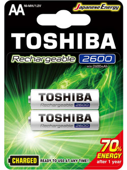 Toshiba Rechargeable AA 2600mAh 2τμχ
