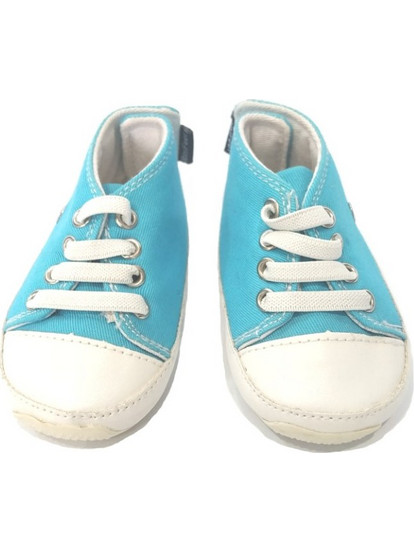 Minifeet Βρεφικά Sneakers Αγκαλιάς Γαλάζια 15079