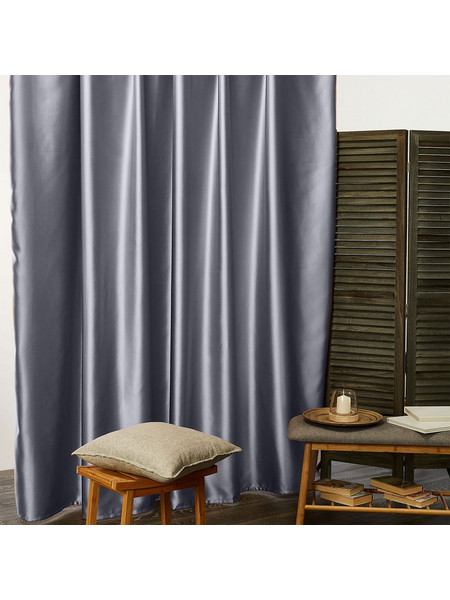 WhiteEgg Κουρτίνα με Τρέσα 270x280 K093-3 Dark Violet