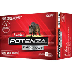 Lambro Potenza Knockout Magnum Φυσίγγια Δράμια 12Cal 76mm 8βολα 10τμχ
