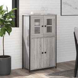 Ντουλάπι Γκρι Sonoma 62x32x106,5 εκ. από Επεξεργασμένο Ξύλο 834208
