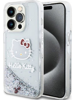 Hello Kitty Θήκη Πλάτης με Γκλίτερ για iPhone 13 Pro - Διάφανο