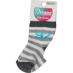 Dreams New Born Καλτσάκια Τύπωμα 92 Γκρι (2396011-18/20)