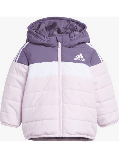 Adidas Αθλητικό Παιδικό Μπουφάν Χειμωνιάτικο Puffer Ροζ IL6100