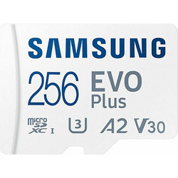 Samsung Evo Plus microSDXC 256GB Class 10 U3 V30 UHS-I A2 + Adapter