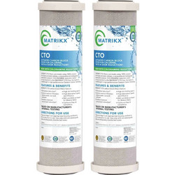 Φίλτρα Νερού MATRIKX CTO Ενεργού Άνθρακα 10 x 2.5 5μm (2 τεμάχια)