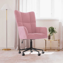 vidaXL Πολυθρόνα Relax Βελούδινη Ροζ 328176