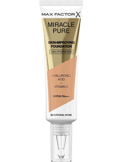 Max Factor Miracle Pure Skin 50 Natural Liquid Foundation SPF30 30ml
