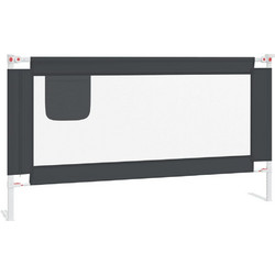 vidaXL Προστατευτική Μπάρα Κρεβατιού Γκρι 160cm