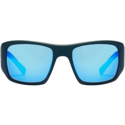 Hawkers 360 Blue Ανδρικά Γυαλιά Ηλίου Ορθογώνια Κοκάλινα Μαύρα με Μπλε Καθρέπτη Φακό