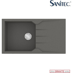 Sanitec Ultra Granite 814 Επικαθήμενος Νεροχύτης Γρανίτη Αντιστρεφόμενος Ματ Pietra 86x50cm