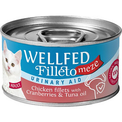Wellfed Filleto Meze Adult Urinary Aid with Chicken, Cranberries & Tuna Oil 70gr