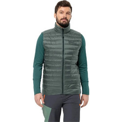 Jack Wolfskin Pilvi Down Αμάνικο Ανδρικό Μπουφάν Puffer Χακί 1207711-4311