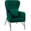 HomeMarkt Μπερζέρα Βελούδινη Πράσινη HM8721.03