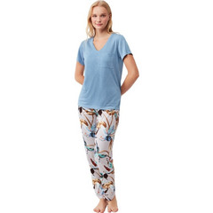 Penye Mood Πιτζάμα Καλοκαιρινή 9215 Light Blue