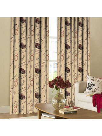 Vasilas Home Κουρτίνα με Τρουκς 140x265 Retro 01
