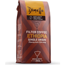 Dimello Ethiopia Single Origin Καφές Φίλτρου Arabica Αλεσμένος 250gr