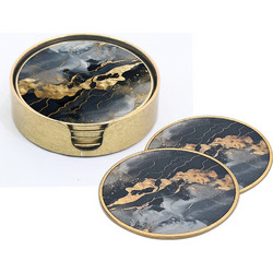 Σουβέρ σετ/4 marble 11cm Zaros 26015 HE404