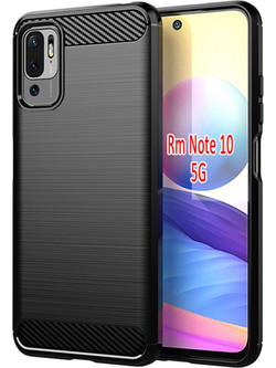 Techsuit Carbon Back Cover Black (Xiaomi Redmi Note 10 5G / Poco M3 Pro 5G)