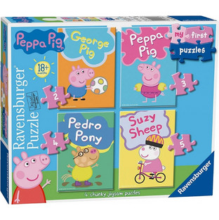 Παιδικό Puzzle Ravensburger Peppa Το Γουρουνάκι 2 + 3 + 4 + 5 Κομμάτια