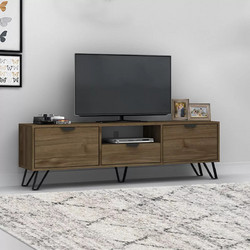 Megapap Έπιπλο Τηλεόρασης Ξύλινο Καρυδί Μ170xΠ35xΥ50cm Jasmine GP028-0035,2