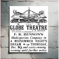 Πίνακας, Poster by heywood sumner for the globe theatre (1894) by Heywood Sumner